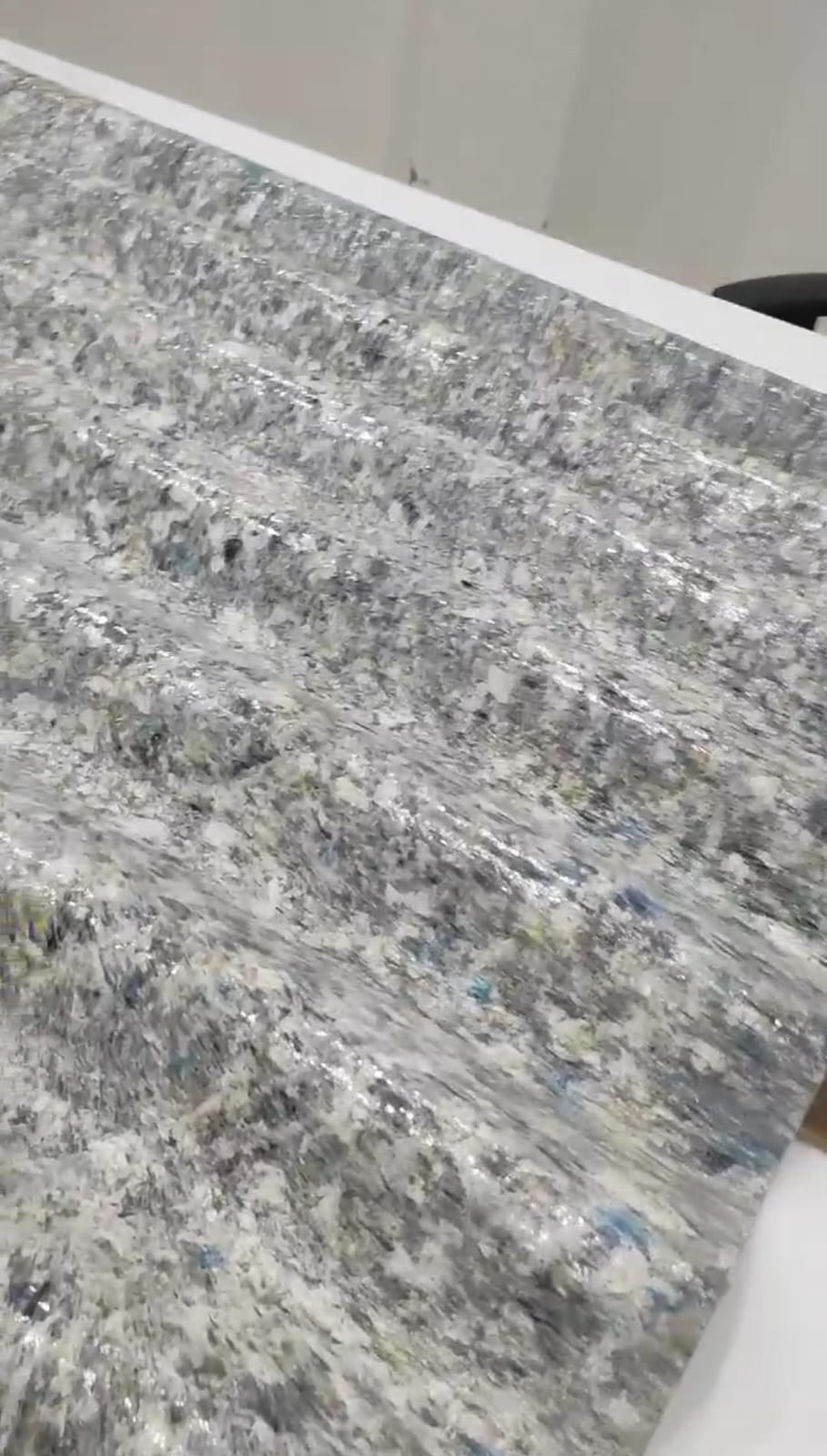 Recycled plastic roofing sheet