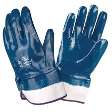 Heavy duty loading gloves _ Cotton with nitrile dipped _ Full cuff